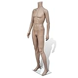 Color: de Piel vidaXL Maniquí de Hombres Sin Cabeza