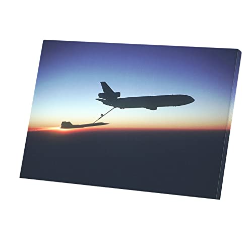 Tableau Avion de Chasse Militaire Idée Cadeau Passionné Aviation Jet Combat