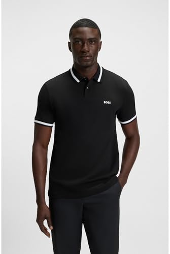 BOSS Poloshirt Aus Baumwoll-piqué Mit Kontrast-Details – Ansicht 4