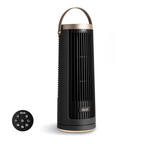 Levoit Windi Mini Pro Ventilador de Torre, Portátil USB, 20dB, LTF-F132BL