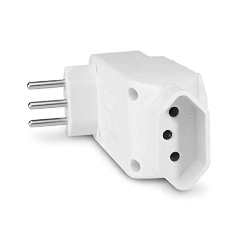 Adaptador L Multilaser De Energia Novo Padrão 4 Tomadas - WI246, Branco