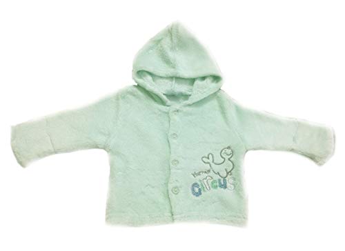 Image of Bold N Elegant Standard Length Winter Wear Infant Warm Fur Jacket With Hood Baby Boy's Girl Jersey Soft Thick Full Sleeve Hood Jacket For 0-2 Year Kids