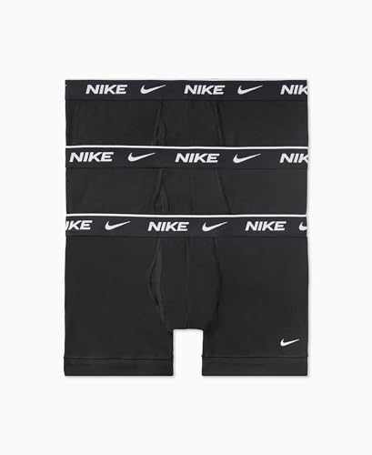 Image of Nike Mens 3PK Dri-Fit Boxer Briefs, Black/Black/Black, M