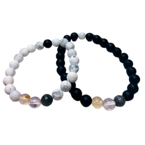 Cadeau amitié et amour duo bracelets extensibles 8 mm FIZA