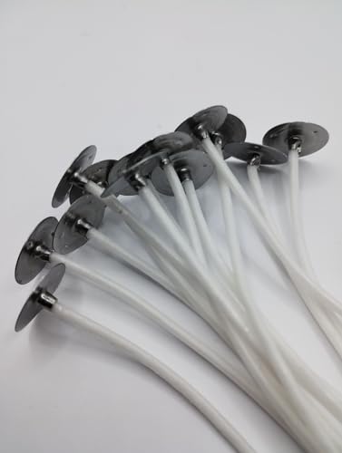 Pavio Para Velas 100% de Algodão de 3mm Parafinado - 100 Unidades Velas Aromatica Decorativa Perfuma