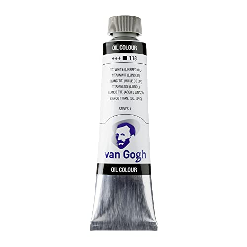 Van Gogh Series 1 - Pintura al óleo, color blanco titanio, 40 ml