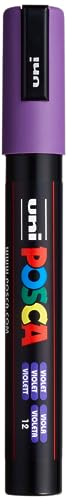 Uni-Ball 182534 - Marcador POSCA con punta redonda media fina, violeta