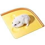 SanmooAio Ceramic Hamster Bedding,Rabbit Cooling Pad/Summer Heat Dissipation Plate,Pet Cooling Mat for Rabbits/Guinea Pig/Dwarf Hamster/Gerbil/Chinchilla/Bunny and Other Small Animals