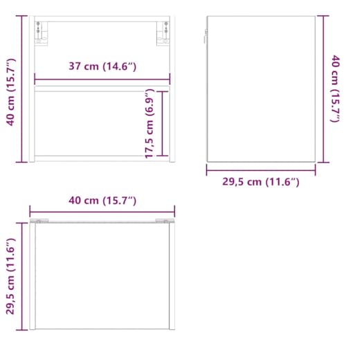 Armoire suspendue bois gris béton pour optimiser petit espace
