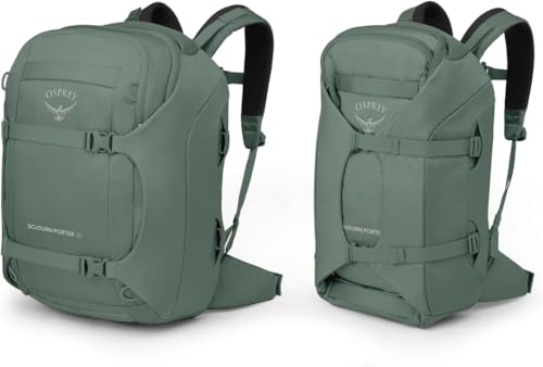 Osprey Sojourn Porter 30L Travel Backpack - Carry-On Compliant Luggage with StraightJacket Compression and Padded Laptop Sleeve - Durable Pack for International or Urban Travel, Koseret Green - image 6