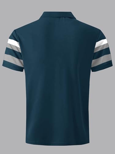 Image of Noble Monk Mens Pure Cotton Loose Half Sleeve Polo T-Shirt | Collar Tshirt |Casual T-Shirt