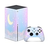 TACKY DESIGN Set Clouds Skin Compatible for Xbox Series x Skin & Two Controller Skin, Xbox x Sticker...