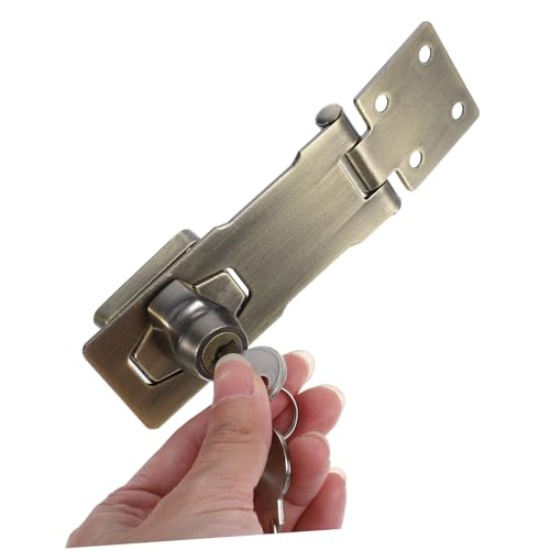 Image of PartyKindom Iron Stainless Steel Construction Barn Door Lock Shed Gate Latch High Hardness