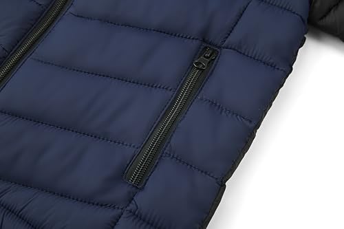 Image of Boys Girls Toddlers Lightweight Hooded Puffer Jacket Kids Winter Coat Warm Comfy Outerwear