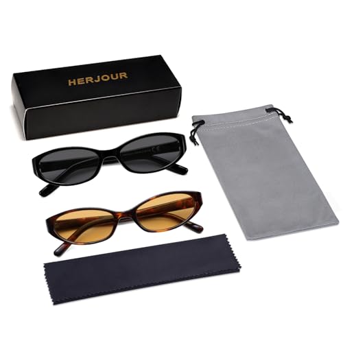 Image of Retro Oval Sunglasses Womens Mens Y2k Trendy Cateye Shades AR82299 | Narrow Round Cute Sunnies,90s 2000s Cool Skinny Frame