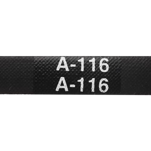 Image of uxcell 3pcs A116 or 4L1180 Classic Wrapped Rubber V-Belt, 116 inch(2946mm) Inside Circumference, A Profile V Belt