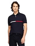 Tommy Hilfiger Short Sleeve Cotton Pique Flag Graphic Polo Shirt in Regular Fit Camisa, XL para Hombre