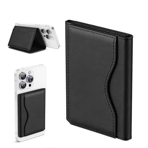 GDANIYJ Tri-Fold Magnetic Wallet Black - Image 2