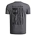 Under Armour Boys' Freedom Flag Short Sleeve T Shirt, (025) Castlerock Light Heather / / Black, Small