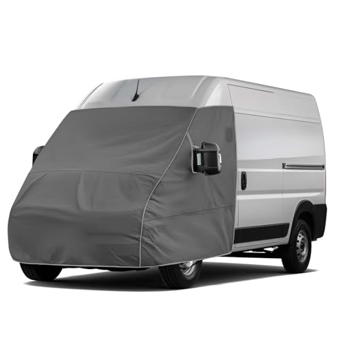 Federedevo Gray Windshield and Engine Cover Compatible with 2014-2025 Ram Promaster | Full Coverage...