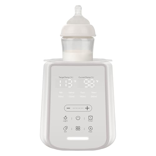 Baby Bottle Warmer for Breast Milk Timer & Night Light,
