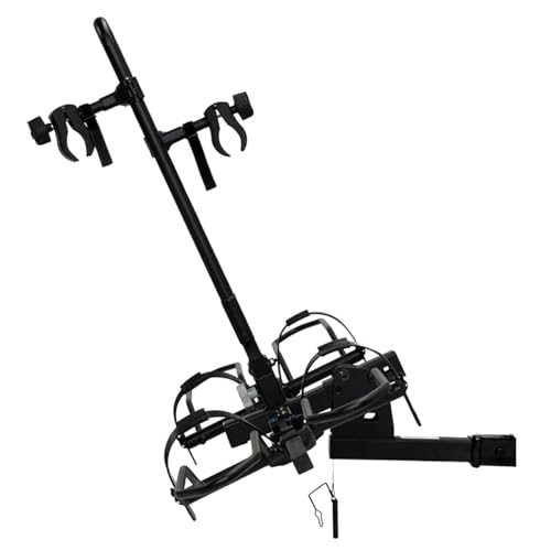 Hollywood RV Rider Hitch Bike Rack for 2 E-Bikes up to 80 lbs Each - Premium Electric Bike Rack for RV, Fifth Wheel, Flat Towed Vehicle - Durable for Standard and Fat Tire Bikes