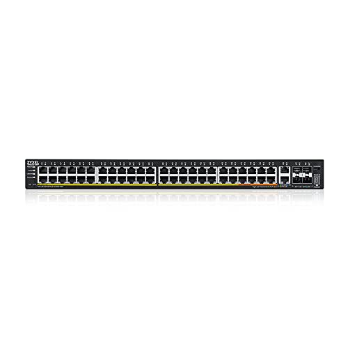 Image of Zyxel 48 Port Network Ethernet Switch | L3 Access | 10G PoE | XGS2220-54FP | 48x Gigabit PoE + 2x 10G PoE + 4x 10G SFP+ Ports, PoE Total Budget 960W, Smart Fan Design, Layer 3 Management, NebulaFlex