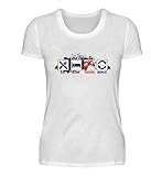 Camiseta de manga corta para mujer con texto en inglés 'Eat Sleep Zocks' Blanco M