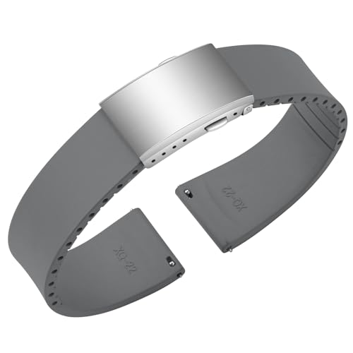 Bracelet de montre caoutchouc fluoré 18mm 19mm 20mm 21mm 22mm durable