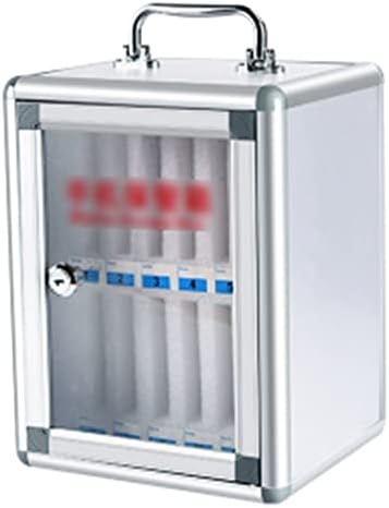 36-Slot Wall Mounted Phone Locker - Secure Cell Phone Storage Cabinet for Office, Conference, Classroom, Factory - Silver - Ideal for Organizing Devices