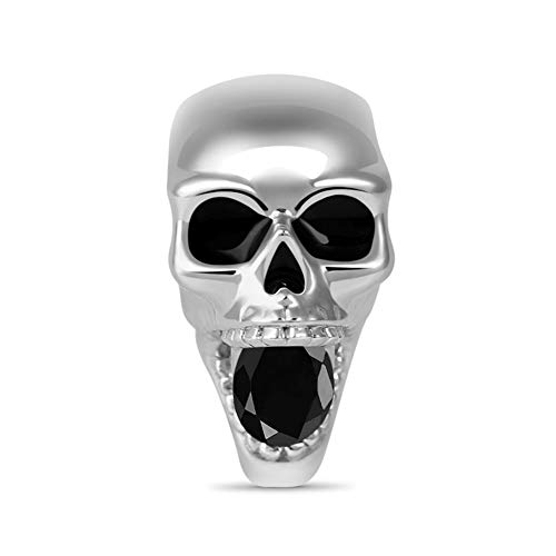 Image of GNOCE Skull Pendant Charm Silver Dangle Charms Bead fit Bracelet /Necklace Jewelry Gift for Women Men