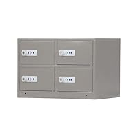 Amazon.co.jp: 貴重品ロッカー 4人用 完成品 2列2段 ダイヤル錠 検索