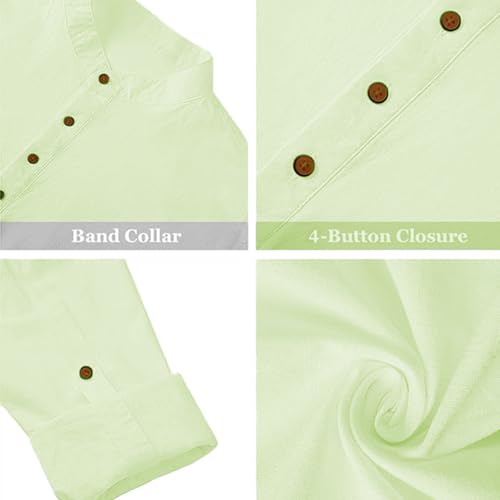 Image of Beige Color Cotton Blend Mandarin Neck Short Kurta Straight Kurta for Men (S)