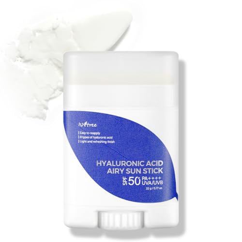 ISNTREE Hyaluronic Acid Airy Sun Stick - crema solare ideale per gli spostamenti SPF 50+