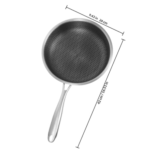 Poêle à œufs en acier inoxydable durable Zerodeko pour induction