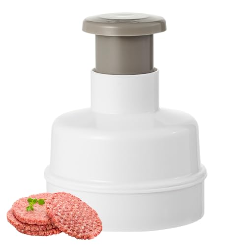 Prensadora De Hamburguesas Antiadherente - Prensadora De Carne Para Hamburguesas, Empanadas De Pescado Y Verduras | Ideal Para Parrillas, Barbacoa Y Cocina Casera | Fácil De Usar, Talla Única