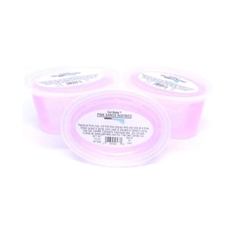 3 Pack PINK SANDS INSPIRED Aroma Gel Melts™ Gel Wax For Warmers And Burners By The Gel Candle Company PEEL, MELT AND ENJOY Cover