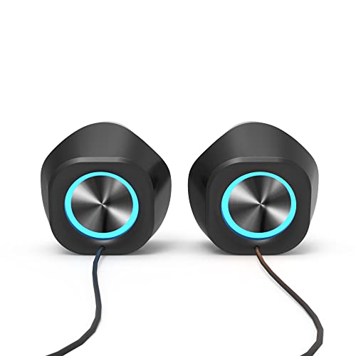 Image of F&D V720 2.0 Channel Multimedia Gaming Speakers (Black) | Bluetooth, RGB Lights, AUX Input, Volume Control | HiFi Sound Clarity | Wire Control Design | Home Theatre | Speaker for Laptop, Pc & Mobile