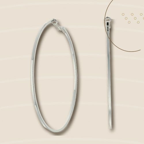 Image of GUESS Basic Extra-Large Thin Hoop Earrings