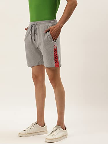 Image of AM SWAN Men Running Shorts, Gym Training Workout Shorts with Pockets, Active Gym Shorts for Workout (Blue)