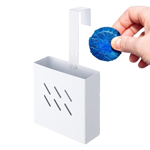 Genérico Porta Pastillas Limpiadoras Inodoro - De Almacenamiento De Acero Inoxidable | Soporte para Tanque de Inodoro con Gancho Ajustable - Para Hogar Baño Apartamento Hotel