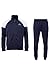 Produktbild Kappa Trainingsanzug ULFINNO I Freizeitanzug für Herren I Cooler Zweiteiler für Freizeit, Sport, Fitness-Studio, Home Office & Fußball I Trainingsjacke & Sporthose aus 100% Polyester I M, blau
