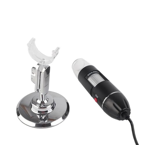 Image of Oumefar LED Digital Microscope 50X to 500X 2MP USB Magnifier 8 LED Magnification Endoscope Camera Magnifier PC Video Camera with Stand(Support USB UVC Protocol Equipment)