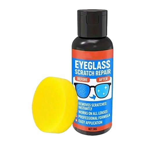 Dispositivo De Reparación De Rayas Para Gafas De Gafas - Restauración De La Claridad Pantallas, Reparadora Lentes Con Esponja | Para Uso En Interior Exterior V