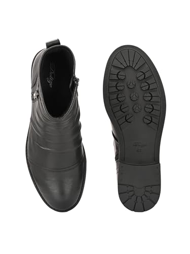 Image of Delize men's Black Biker boots 90431