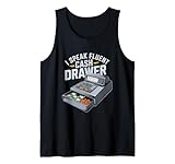 Cajero Tienda Venta - Dinero Cajero Camiseta sin Mangas