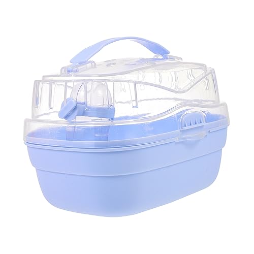 BUGUUYO Portable Hamster Carrier Box Compact Travel Cage for Small Pets Lightweight and Easy to Clean for Hamsters Chinchillas Guinea Pigs and More for Outings
