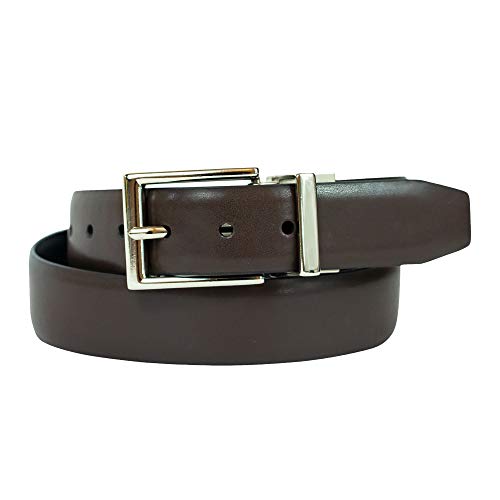 Chaps Girls' 1" Reversible Dress Casual Belt, Black/Brown, X-Small (18-20)3