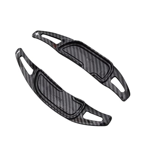 �Ԃ̃p�h���V�t�^�[ Compatible With For AMG GLA35 GLA45 GLB35 GLB35 GLE53 GLE63 GLS63 �ԗp�X�e�A�����O�z�C�[���p�h���V�t�g�G�N�X�e���V�����ƌ݊�������(Carbon black)