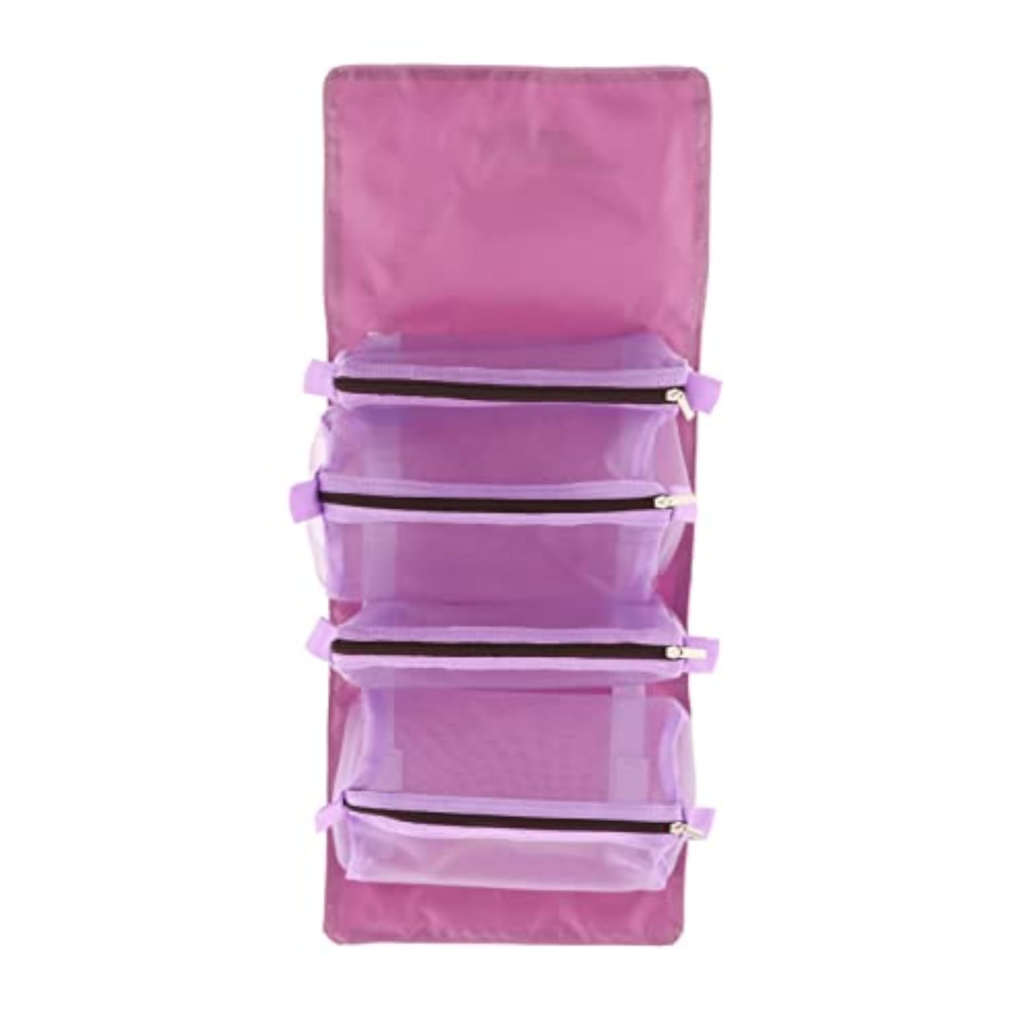 Portable Foldable Makeup Hanging Bag for Women, Purple